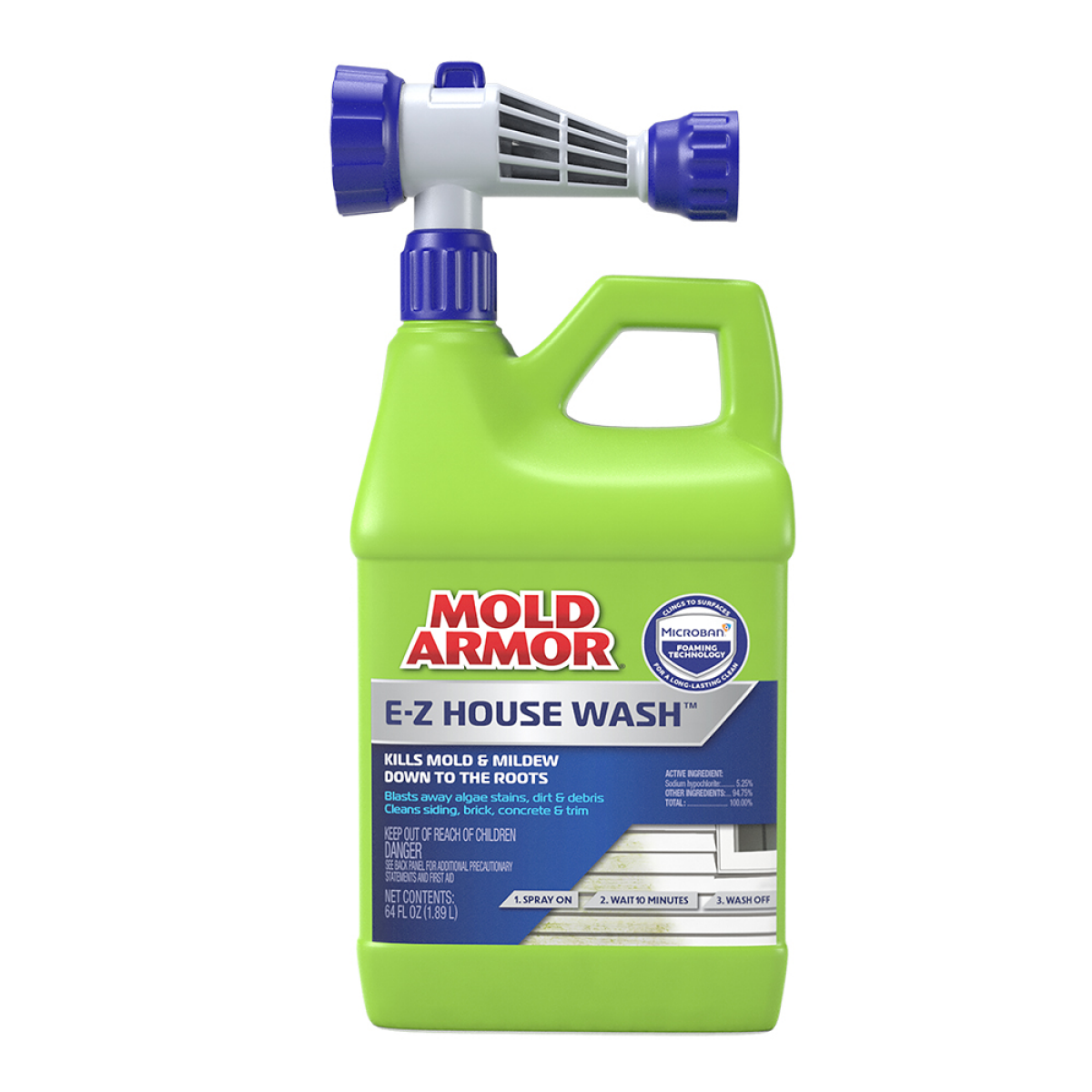 slide 1 of 1, Mold Armor House Wash Hose End Sprayer Mold and Mildew Remover, 64 oz