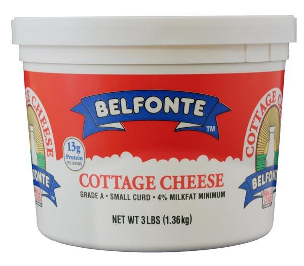 slide 1 of 1, Belfonte 4% Small Curd Cottage Cheese, 48 oz