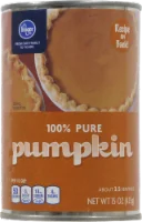 Kroger 100% Pure Pumpkin