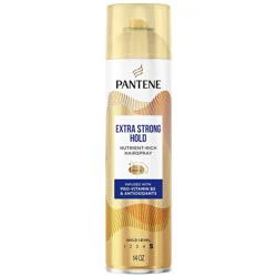 Pantene Extra Strong Hold Hairspray, Level 5, Pro-Vitamin B5 and Antioxidant Formula, 14 oz