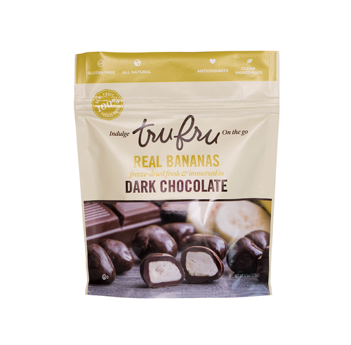 slide 1 of 1, Tru Fru Bananas Dark Chocolate Free, 4.5 oz