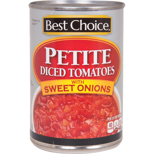 slide 1 of 1, Best Choice Petite Diced Tomatoes With Sweet Onions, 14.5 oz