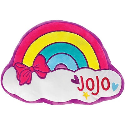 slide 1 of 1, Jay Franco Jojo Siwa Rainbow Plush Nogginz Pillow, 1 ct