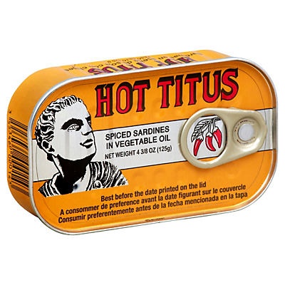 slide 1 of 1, Titus Spiced Sardines, 4.37 oz