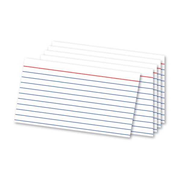 slide 1 of 1, Office Depot Brand Index Cards And Tray Set, White, 180 ct; 3 in x 5 in