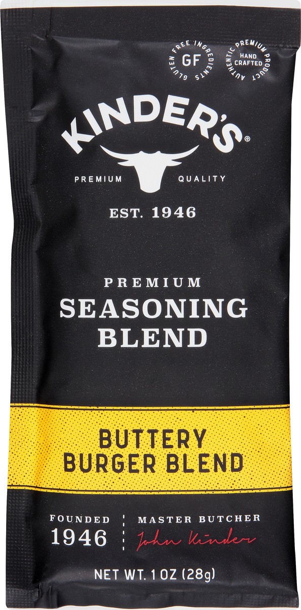 slide 9 of 12, Kinder's Premium Buttery Burger Blend Seasoning Blend 1 oz, 1 oz