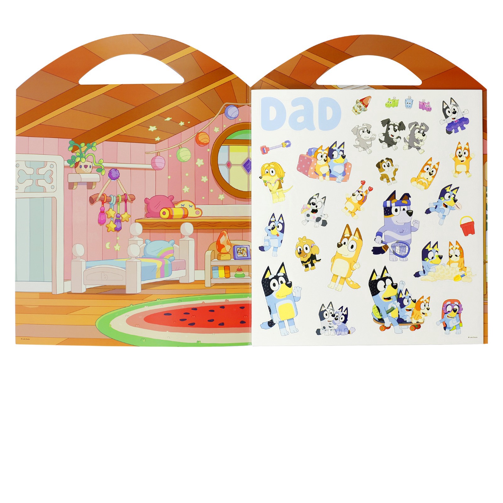 slide 3 of 3, Trends International Bluey Grab & Go Sticker Activity Set, 8.5 in x 11 in