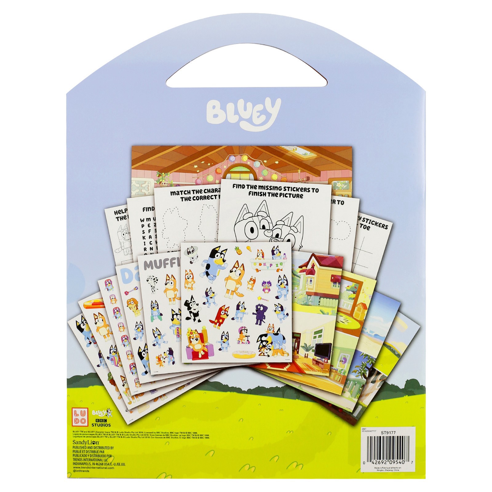 slide 2 of 3, Trends International Bluey Grab & Go Sticker Activity Set, 8.5 in x 11 in