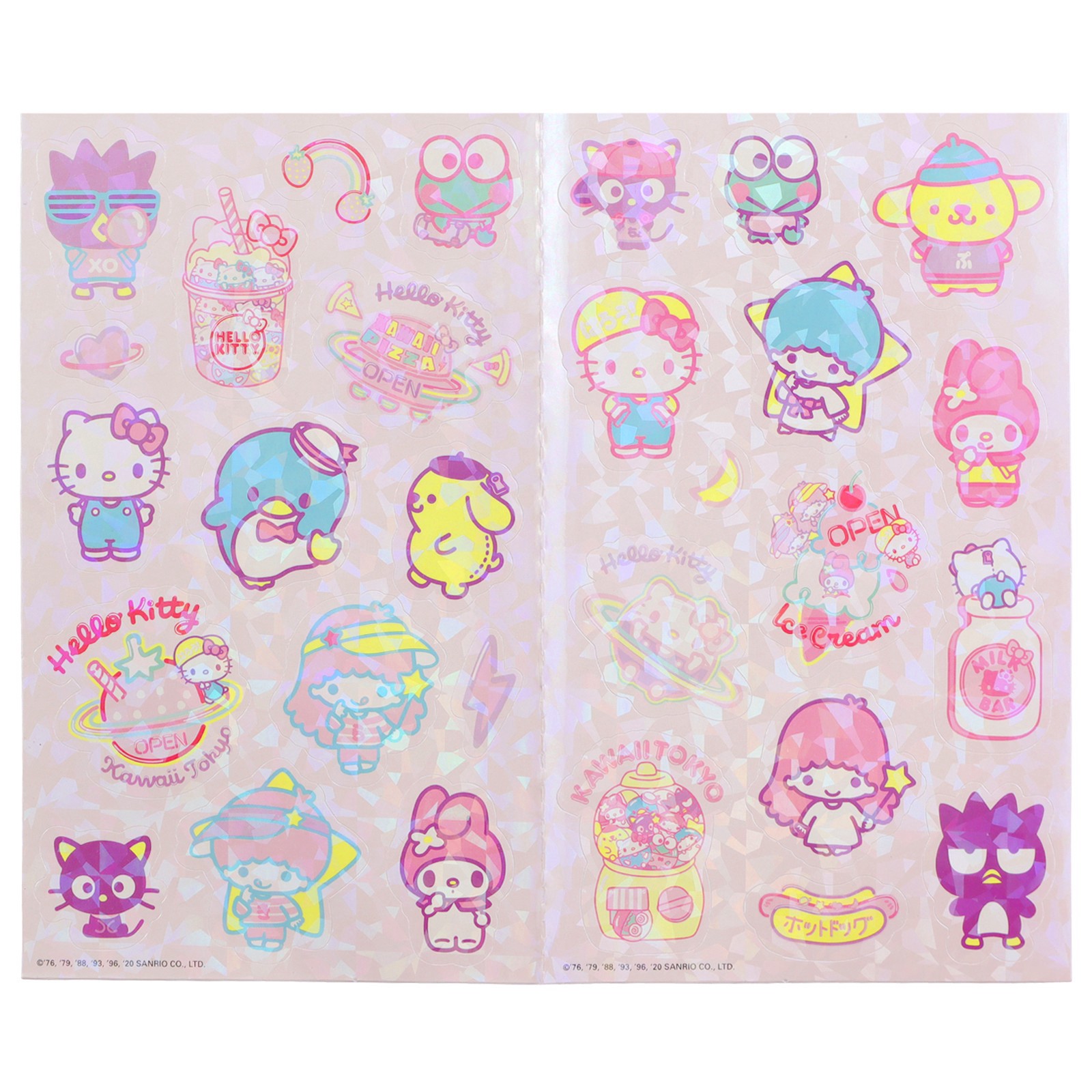 slide 3 of 4, Hello Kitty Stickers, 4 in x 8 in sheet size