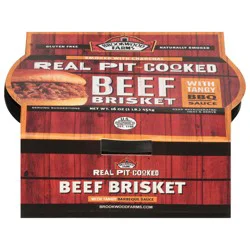 Brookwood Farms Real Pit-Cooked Beef Brisket with Tangy BBQ Sauce 16 oz