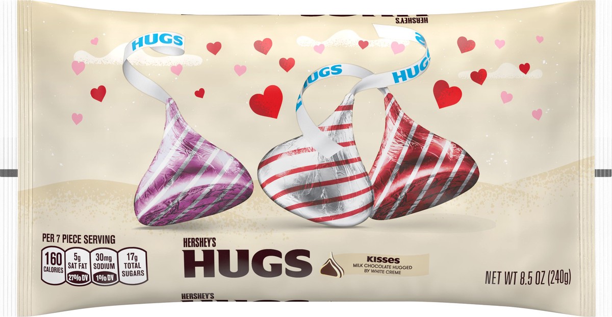 slide 5 of 5, Hugs Hugs White Creme Milk Chocolate 8.5 oz, 8.5 oz