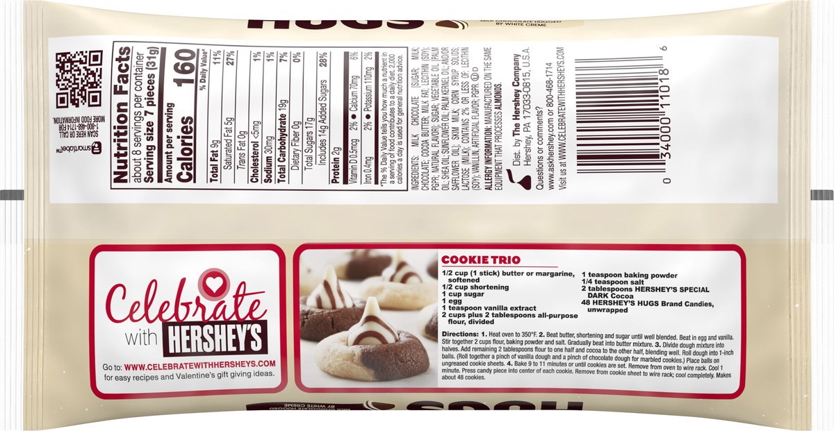 slide 3 of 5, Hugs Hugs White Creme Milk Chocolate 8.5 oz, 8.5 oz