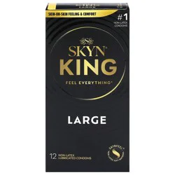 SKYN King Non-Latex Lubricated Large Condoms 12 Each