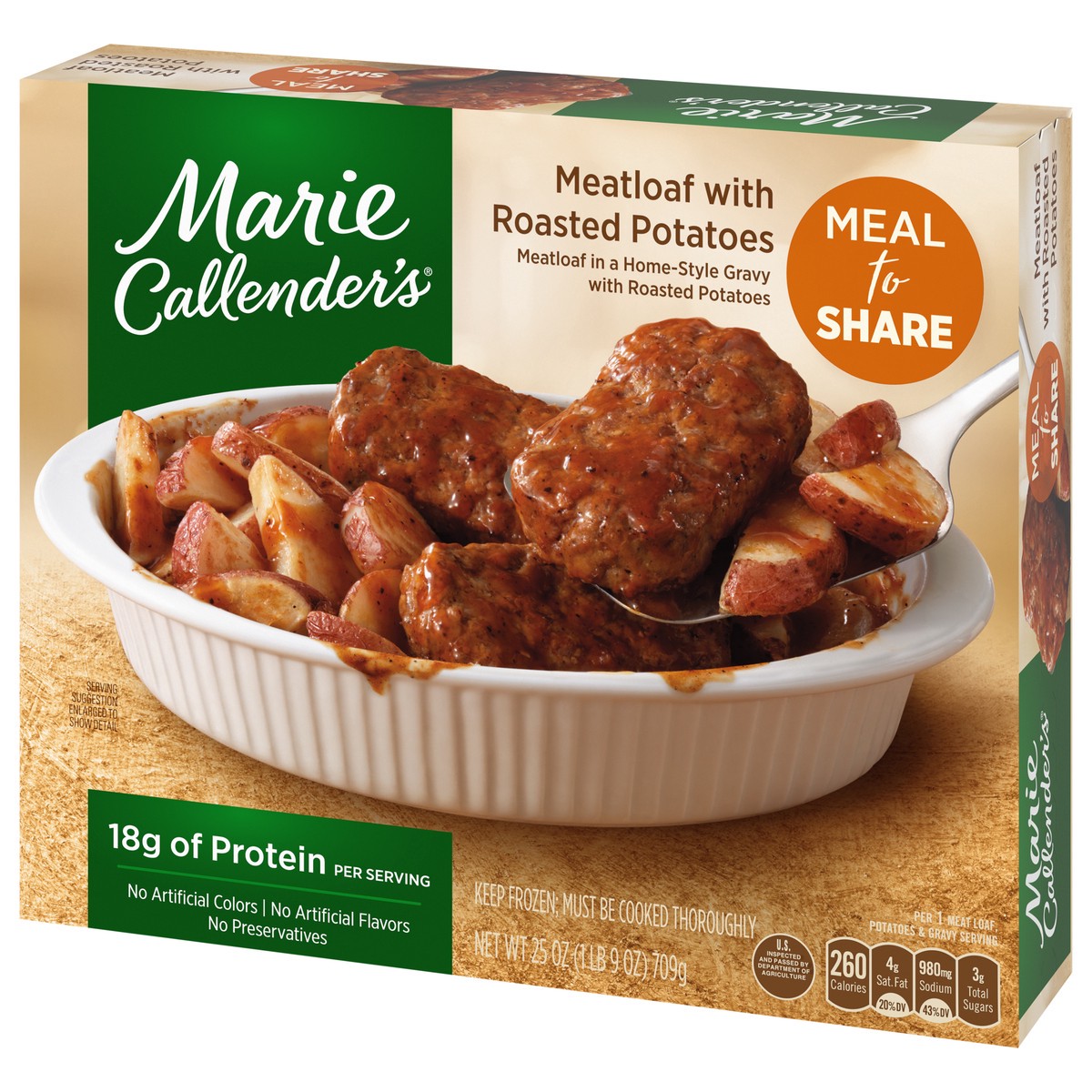 slide 11 of 11, Marie Callender's Meatloaf with Roasted Potatoes 25 oz, 25 oz