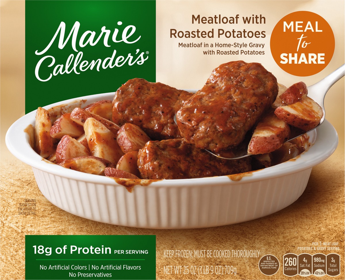 slide 7 of 11, Marie Callender's Meatloaf with Roasted Potatoes 25 oz, 25 oz