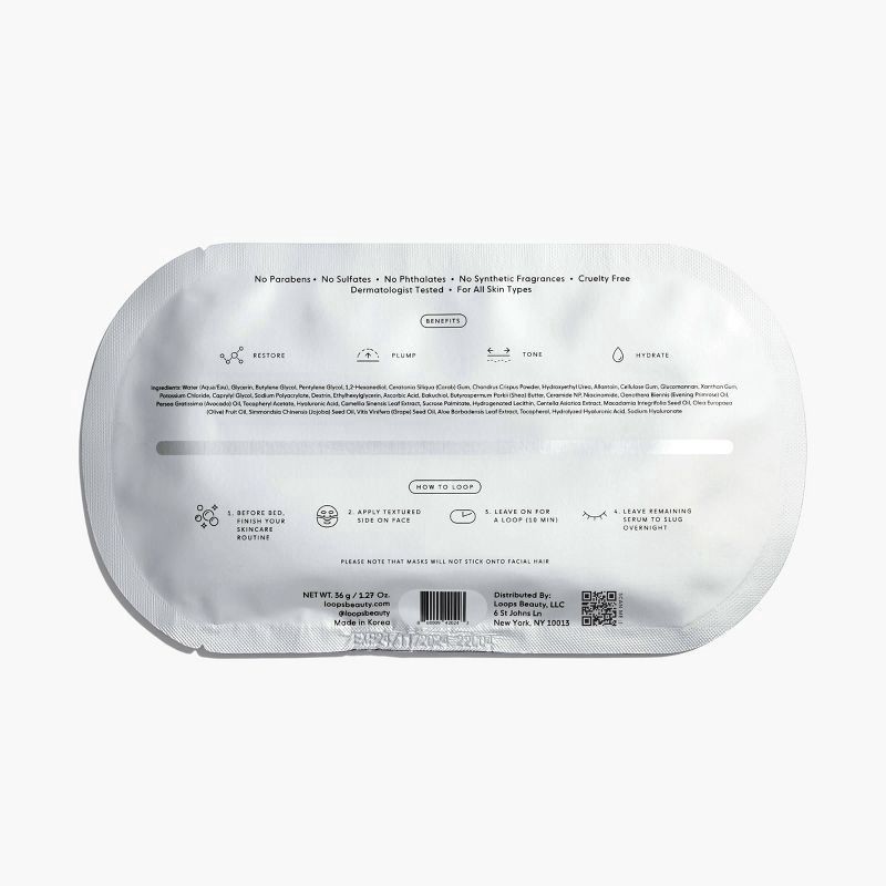 slide 2 of 7, Loops Hydrogel Dream Sleep Face Mask 1.058 oz, 1.058 oz