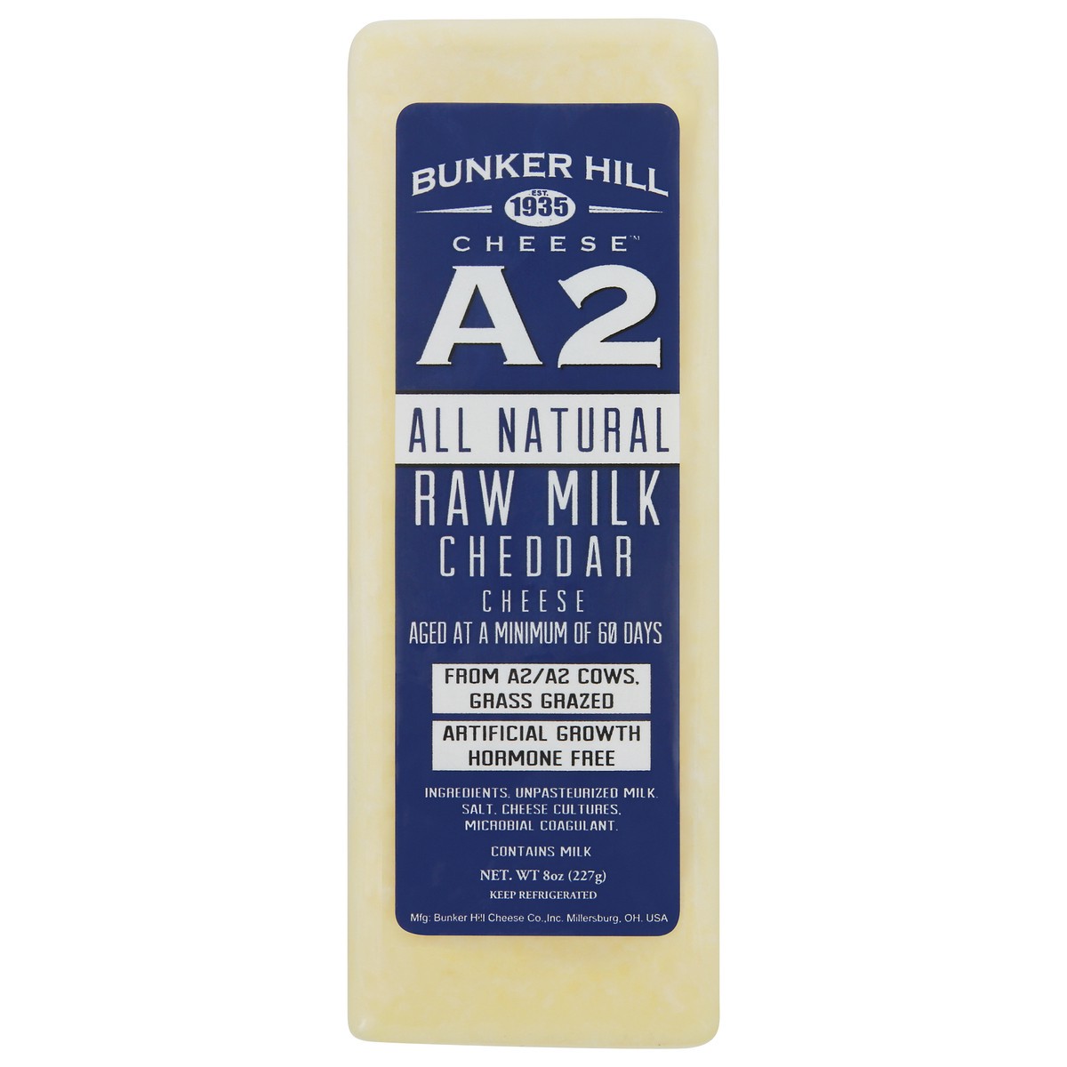 Bunker Hill A2 Raw Milk Cheddar Cheese 8 oz | Shipt