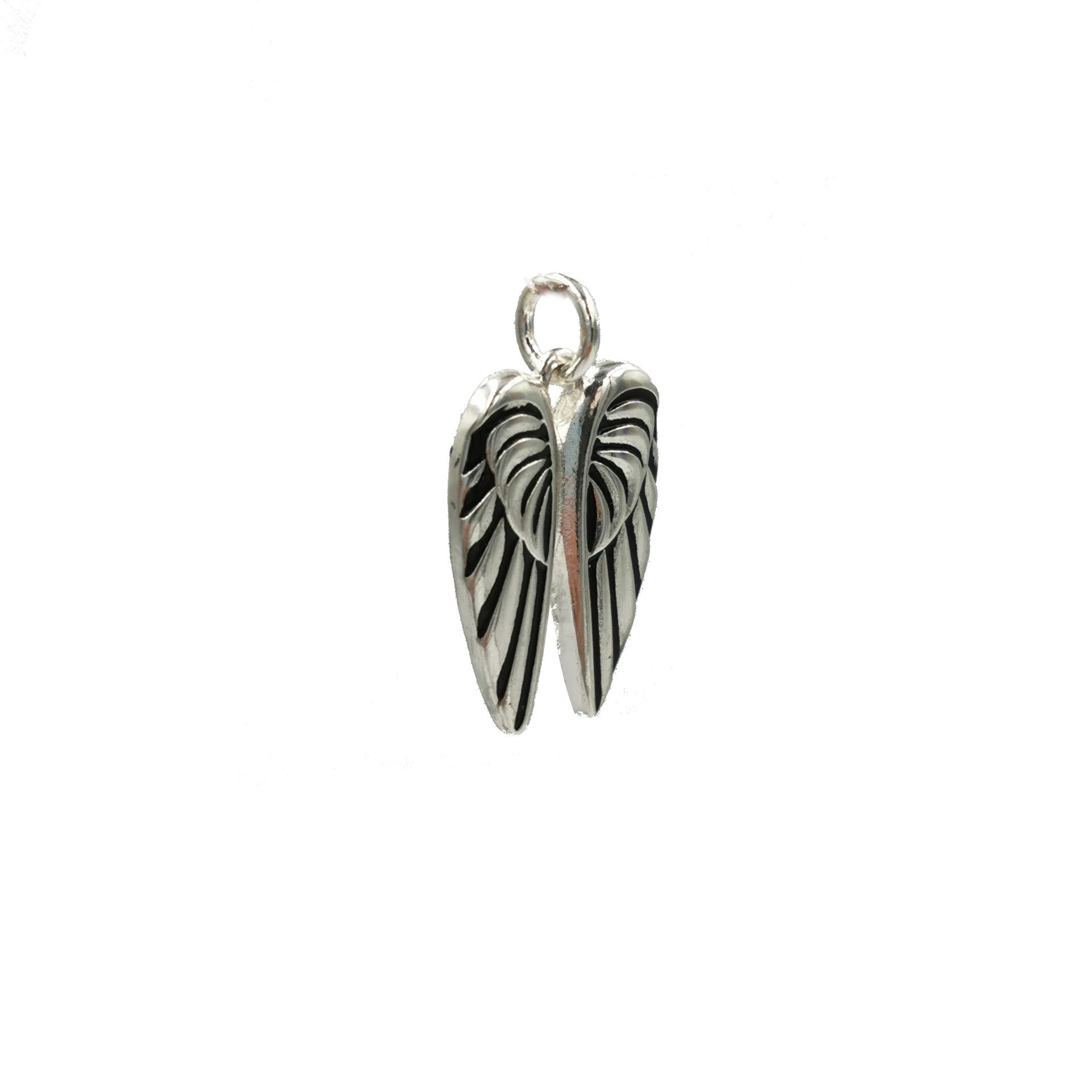slide 2 of 4, Charmalong Antique Silver Plated Wings Charm By Bead Landing, 0.94 in x 0.57 in x 0.2 in