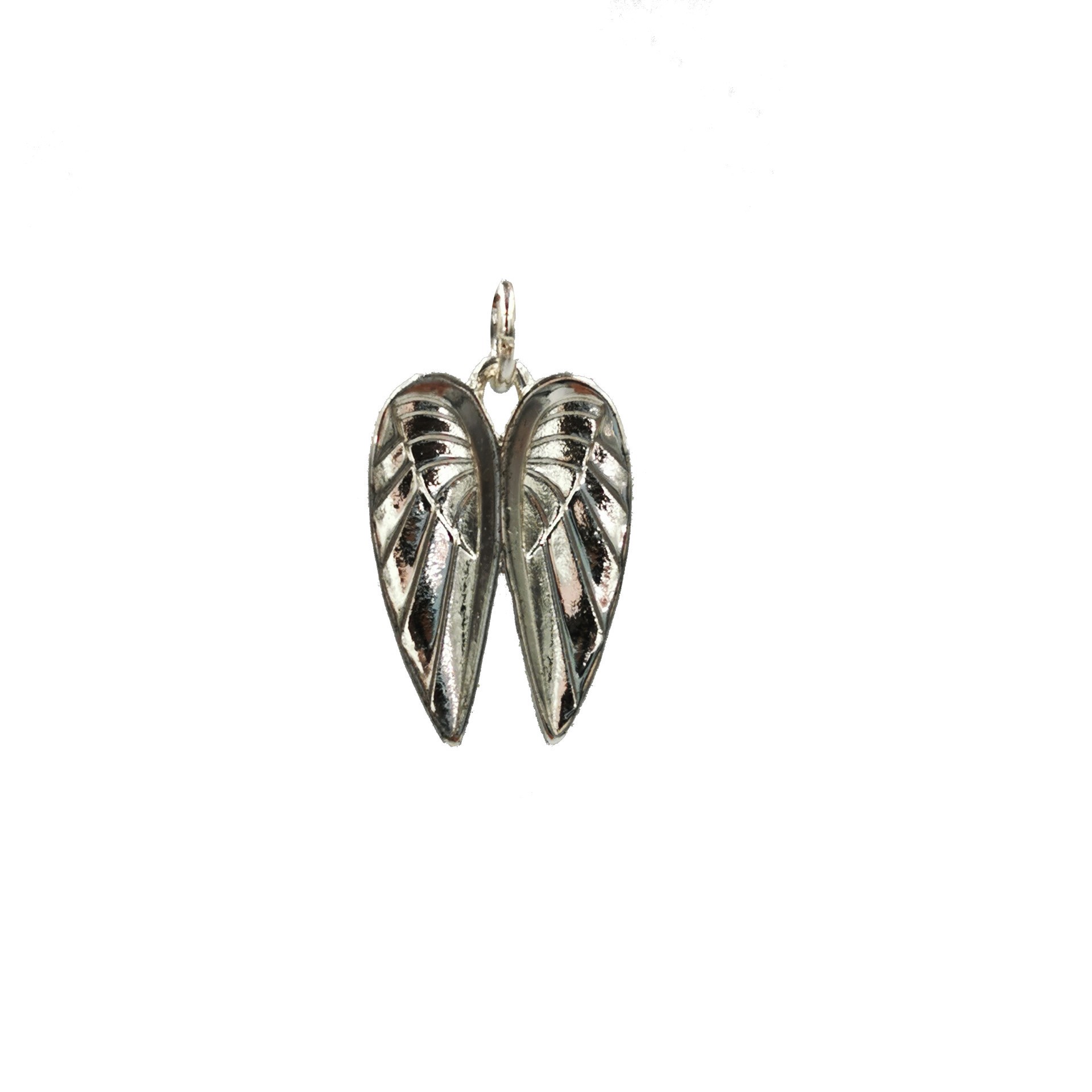 slide 3 of 4, Charmalong Antique Silver Plated Wings Charm By Bead Landing, 0.94 in x 0.57 in x 0.2 in