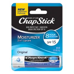 ChapStick Broad Spectrum SPF 15 2 in 1 Moisturizer Original Lipcare 0.15 oz