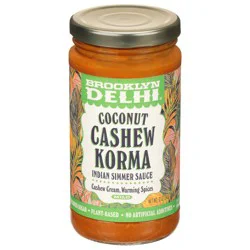 Brooklyn Delhi Coconut Cashew Korma Indian Simmer Sauce