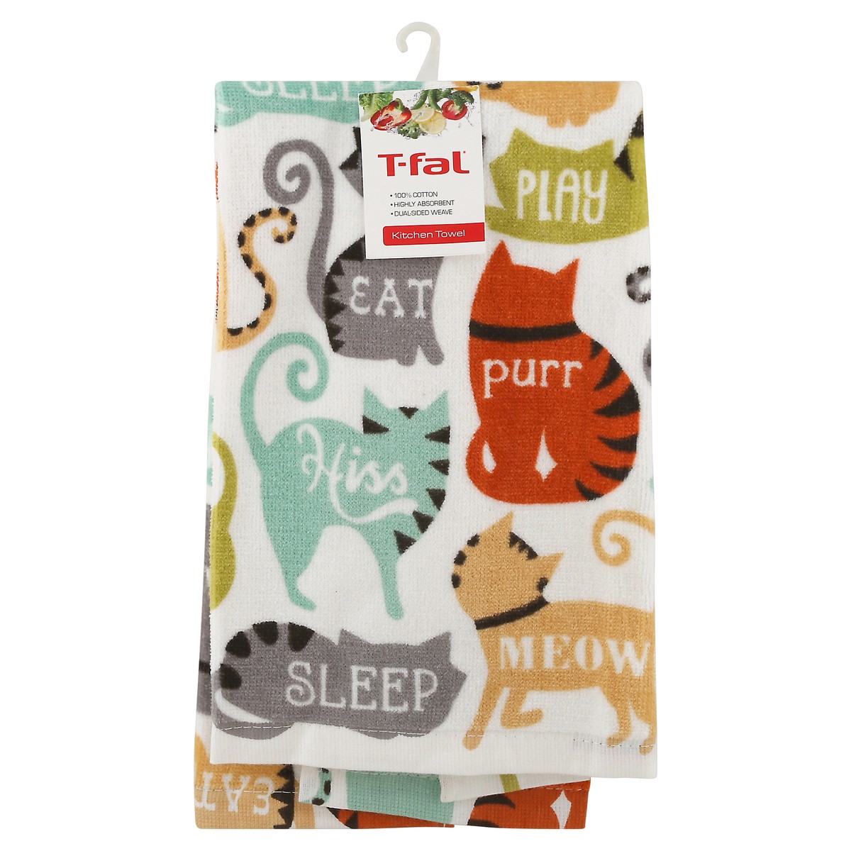 slide 9 of 11, T-fal Here Kitty Kitty Kitchen Towel 1 Each, 1 ct