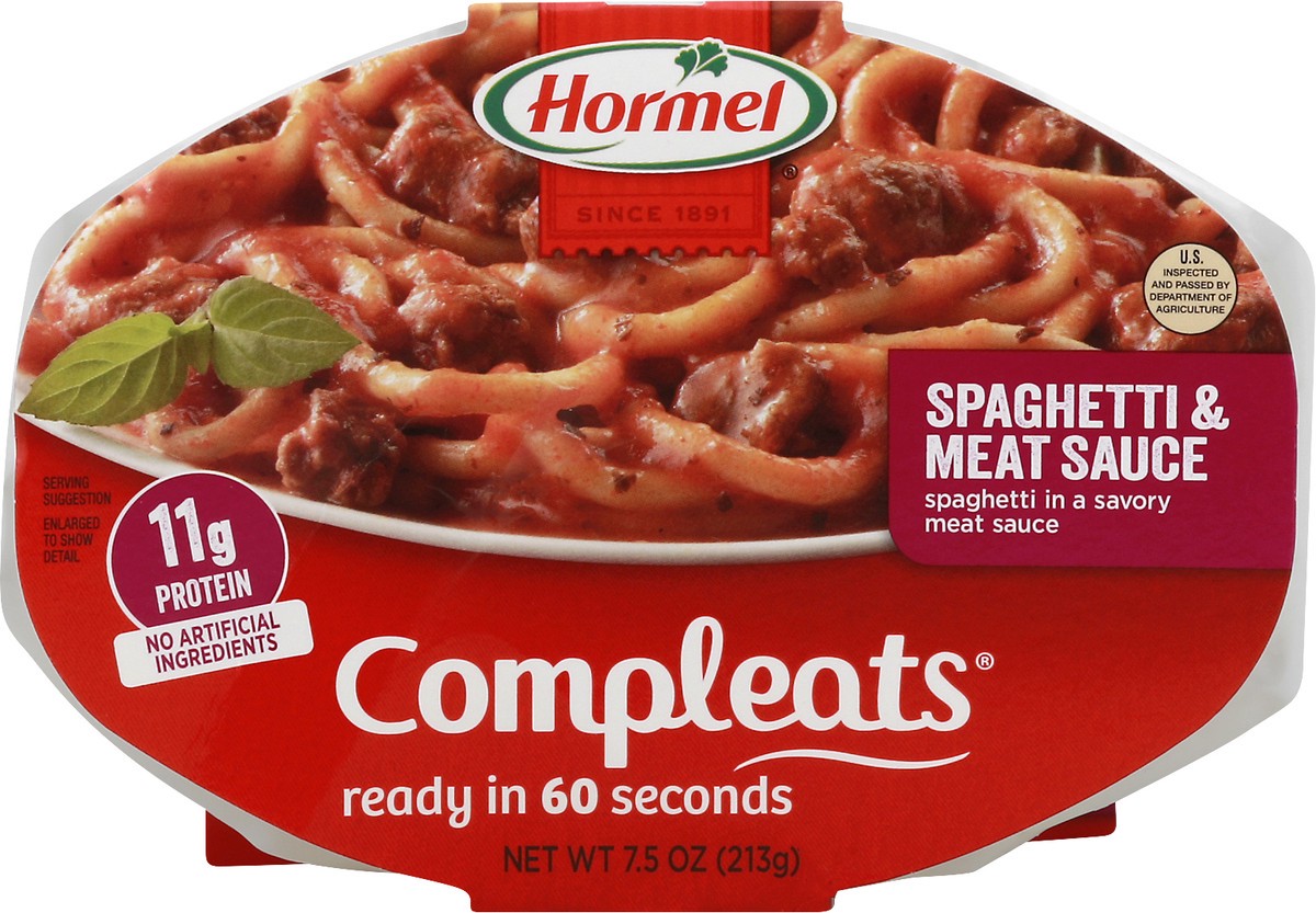 slide 6 of 11, Hormel COMPLEATS Spaghetti & Meat Sauce, 10 oz