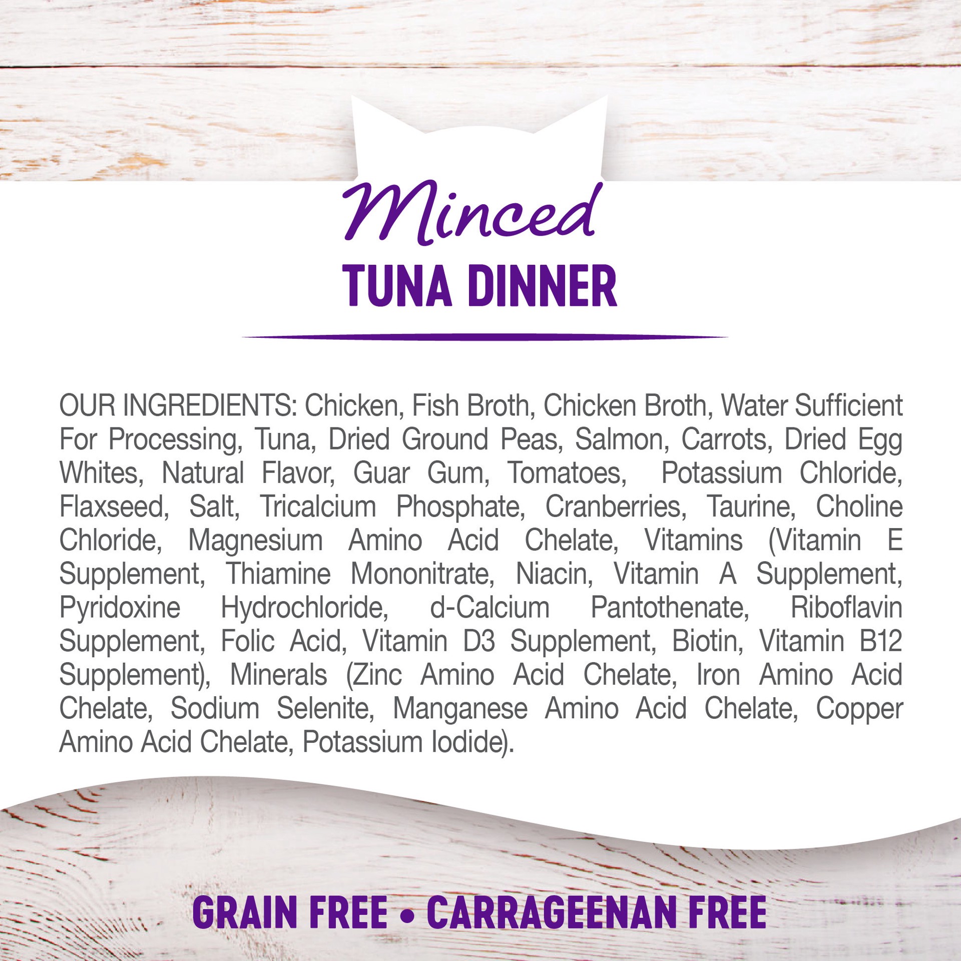 slide 5 of 8, Wellness Cat Minced Tuna Dinner, 1 ct