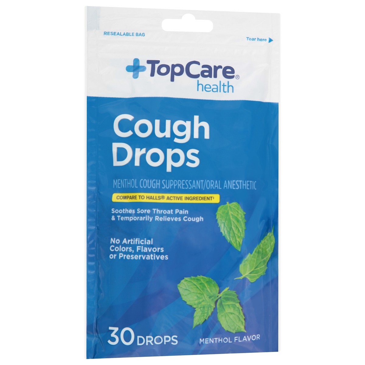 slide 6 of 10, Topcare Cough Drops Menthol, 30 ct