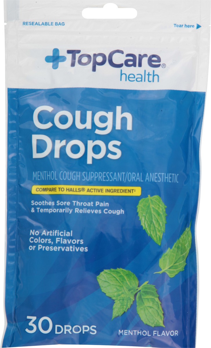 slide 9 of 10, Topcare Cough Drops Menthol, 30 ct