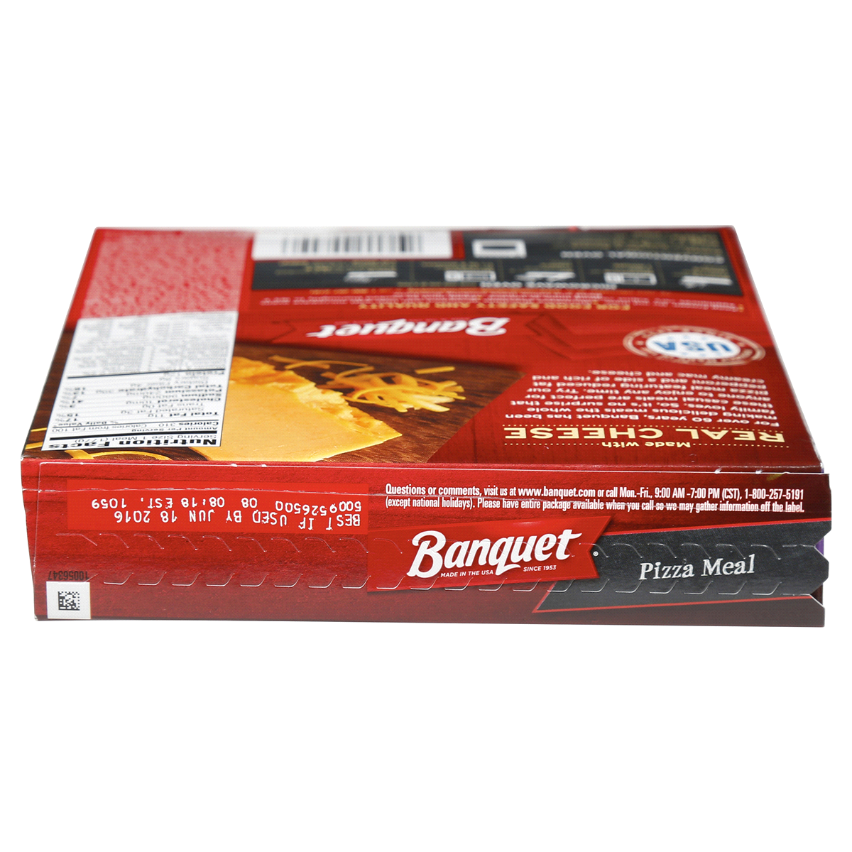 slide 8 of 17, Banquet Basic Pizza with Reduced Fat Pepperoni Frozen Single Serve Meal, 6.25 Ounce, 6.25 oz