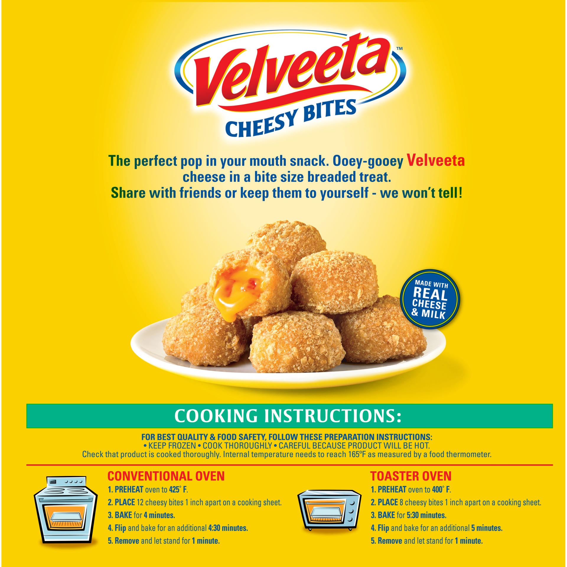 Velveeta Salsa con Queso Cheesy Bites Frozen Snacks 18 oz Shipt