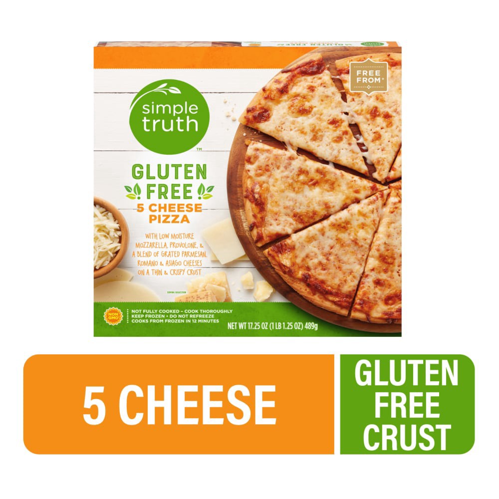 slide 2 of 3, Simple Truth Gluten Free 5 Cheese Pizza, 1 ct