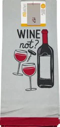 MÜkitchen 100% Cotton Designer Wine Not Dish Towel - 1 ea