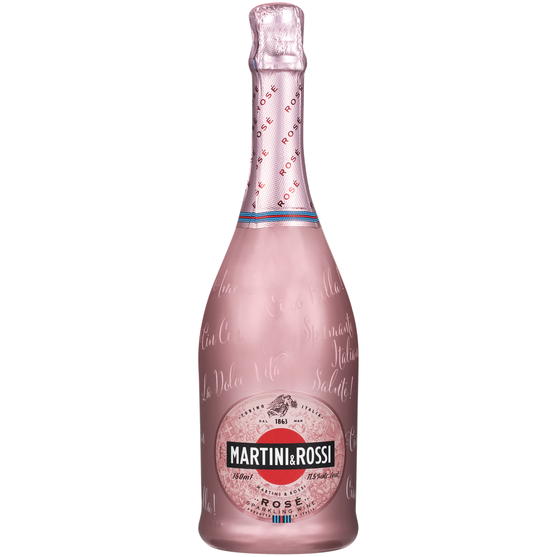 slide 4 of 5, Martini & Rossi Sparkling Rose Wine - Sparkling Wine Bottle 11.5% 75Cl/750Ml, 750 ml