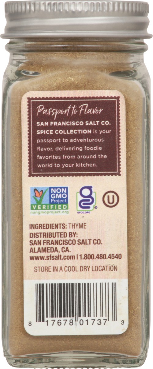 slide 9 of 12, San Francisco Salt Co. Spice Collection Ground Thyme 1.45 oz, 1.45 oz