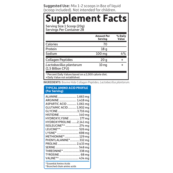 slide 8 of 9, Garden of Life Grassfed Collagen Peptides, 28 servings