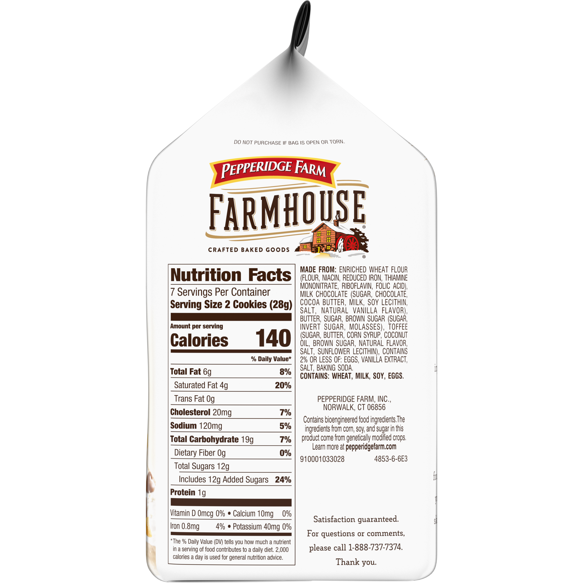 slide 3 of 5, Pepperidge Farm Farmhouse Thin & Crispy Toffee Milk Chocolate Cookies - 6.9oz, 6.9 oz