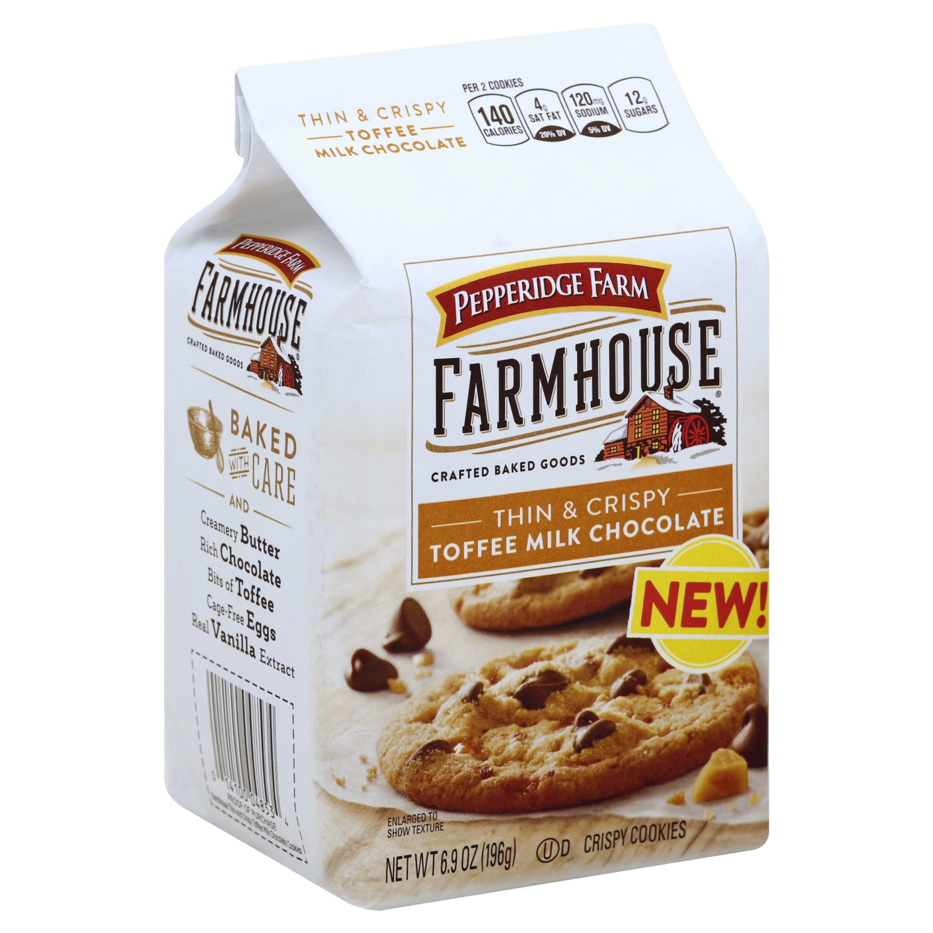 Pepperidge Farm Farmhouse Thin & Crispy Toffee Milk Chocolate Cookies ...