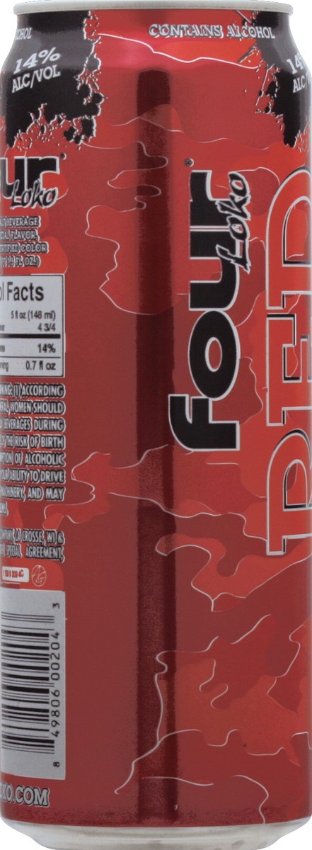 slide 4 of 6, Four Loko Red Single Can, 23.5 fl oz