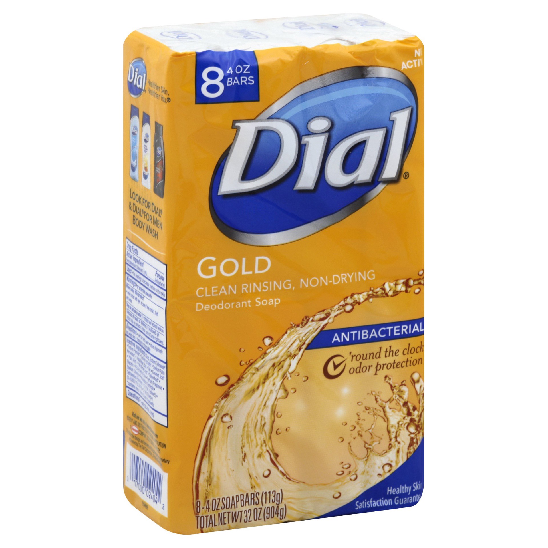 slide 1 of 9, Dial Advanced Clean Antibacterial Gold Deodorant Bar Soap 8 - 4 oz Bars, 8 ct; 4 oz