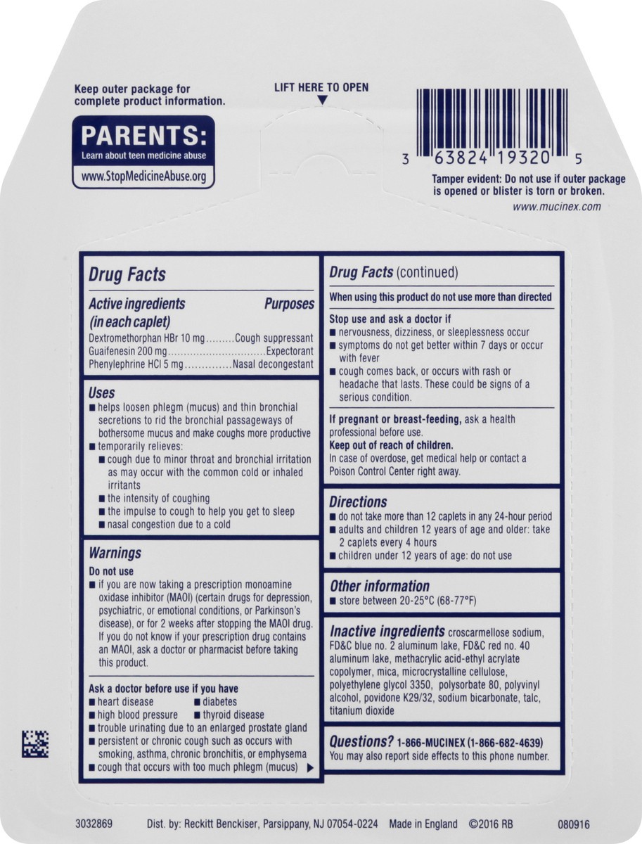 slide 5 of 9, Mucinex Fast-Max Maximum Strength Multi-Symptom Caplets Severe Congestion & Cough 20 ea, 20 ct