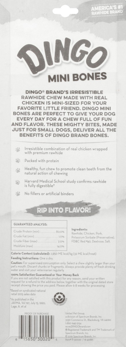 slide 5 of 9, Dingo Mini White Dog Chews, 7 ct