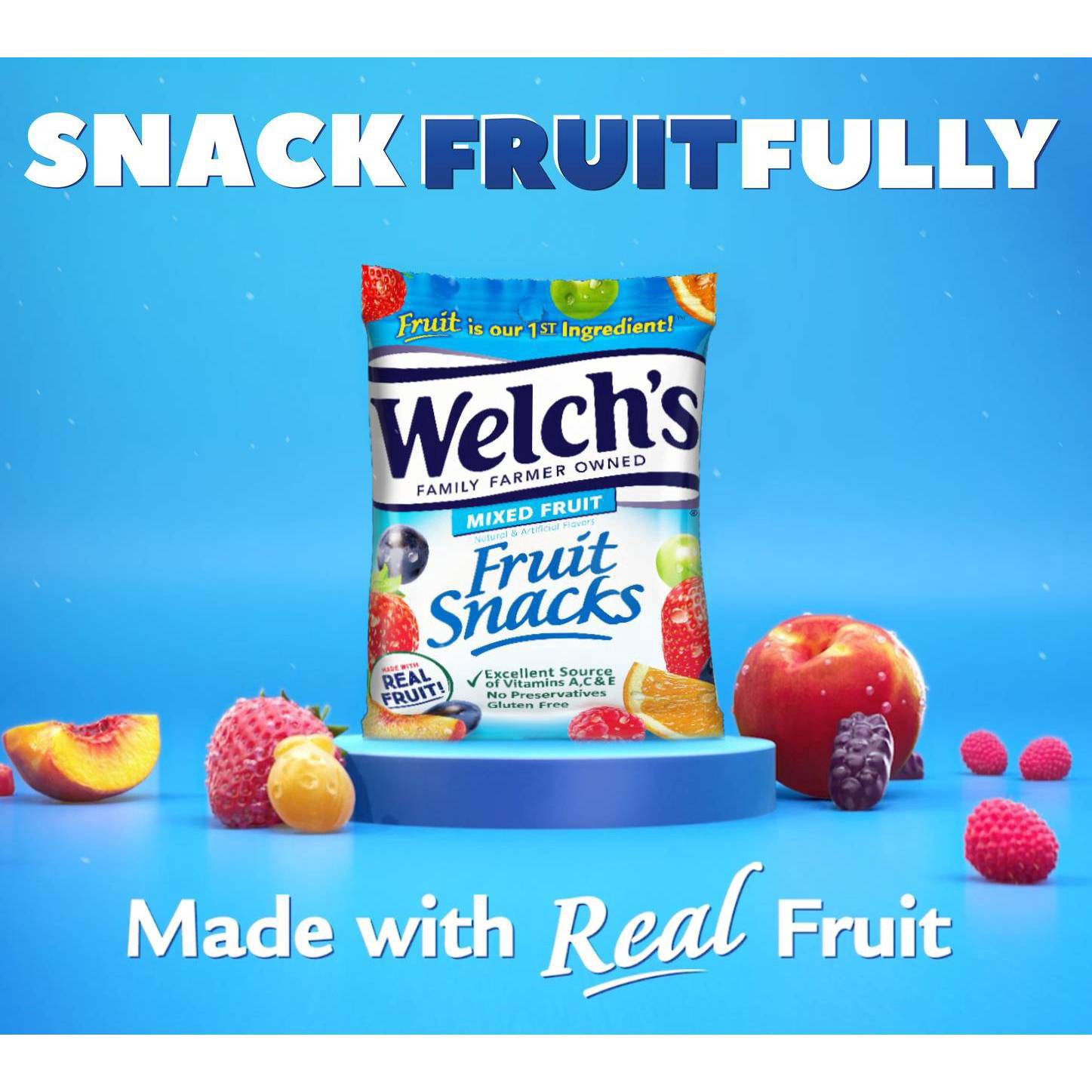 slide 11 of 11, Welch's Mixed Fruit Fruit Snacks 5oz Peg Bag, 5 oz