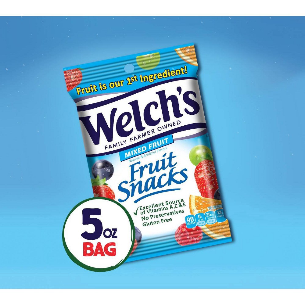 slide 5 of 11, Welch's Mixed Fruit Fruit Snacks 5oz Peg Bag, 5 oz