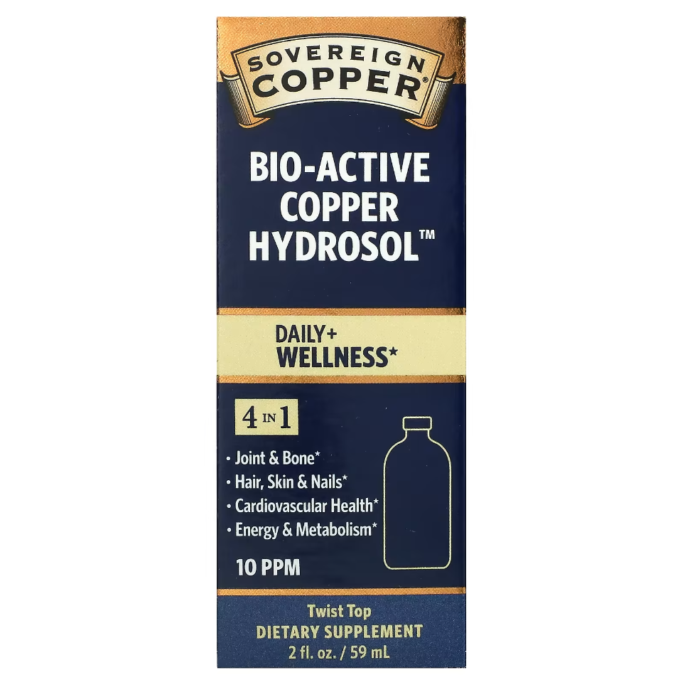 slide 1 of 1, Sovereign Silver Natural Immunogenics Corp. Bio-Active Copper Hydrosol, 2 fl oz