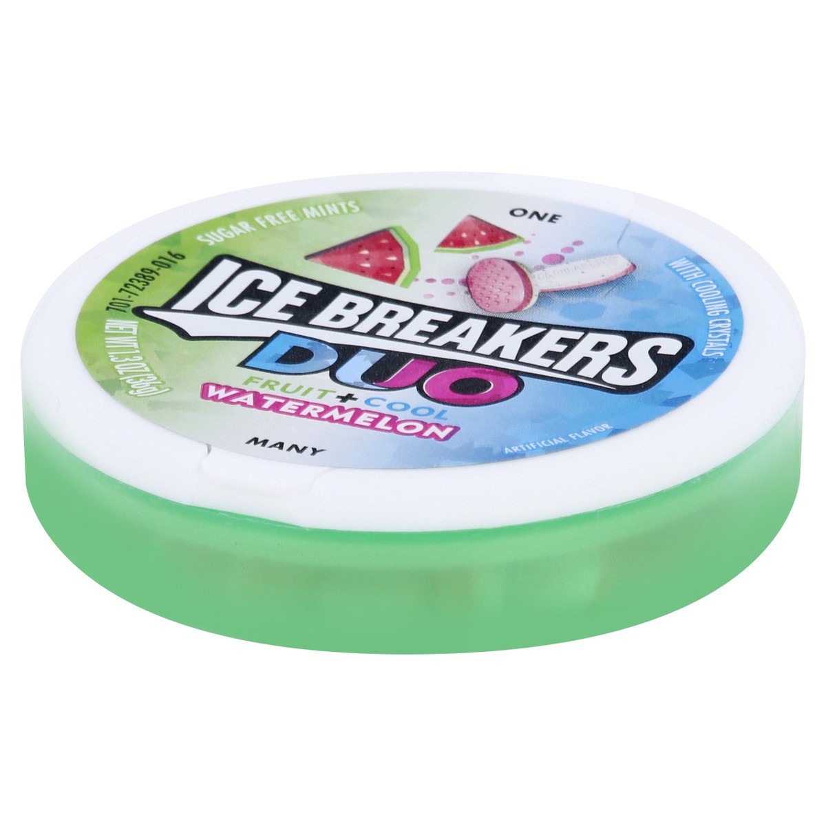 slide 3 of 10, Ice Breakers Duo Sugar Free Fruit & Cool Watermelon Mints , 1.3 oz