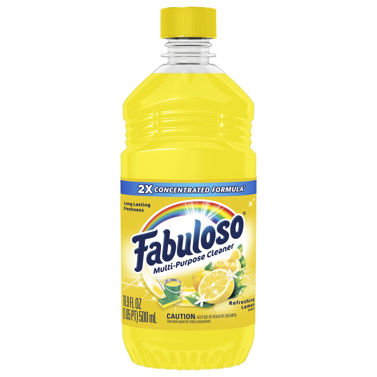 slide 1 of 9, Fabuloso Multi-Purpose Cleaner 2x Concentrated, Refreshing Lemon - 16.9 fluid ounce, 16.9 oz