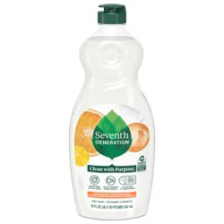 Seventh Generation Dish Liquid Soap Clementine Zest Lemongrass 19 oz