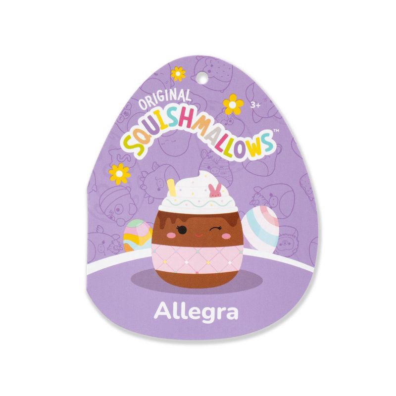 slide 2 of 11, Squishmallows 12" Allegra Winking Chocolate Frappe with Pink Quilted Sleeve, 12 in